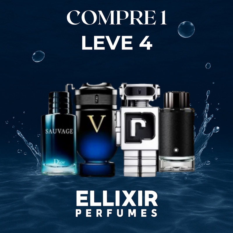 Kit 4 Perfumes Masculinos Importados (100ml cada) - Sauvage Dior l Invictus Victory l Paco Rabanne Phantoml mon black [ PROMOÇÃO POR TEMPO LIMITADO]